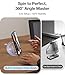 TORRAS Upgraded 360 Spin Magnetic Stand for iPhone 16 Pro Case, Fit for MagSafe, Built-in Kickstand & Ring Holder, Mil-Grade Protective Soft Edge Translucent Case for iPhone 16 Pro, Black 6.3''