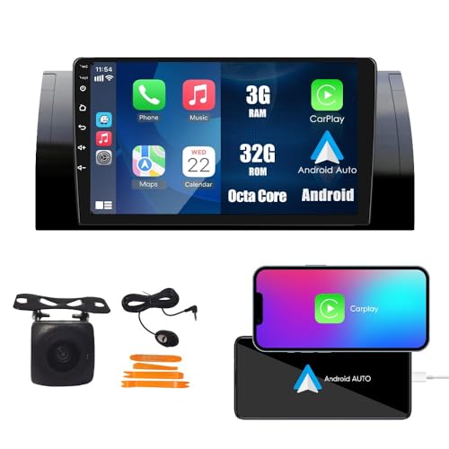 Wostoke CarPlay Android Auto Navigation Stereo GPS Radio Camera Display 9