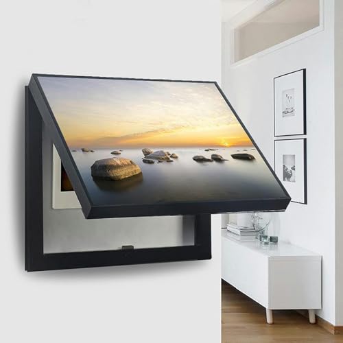 Interrupteur de sécurité électrique couvert par tableau déco mural moderne de 50x40 cm