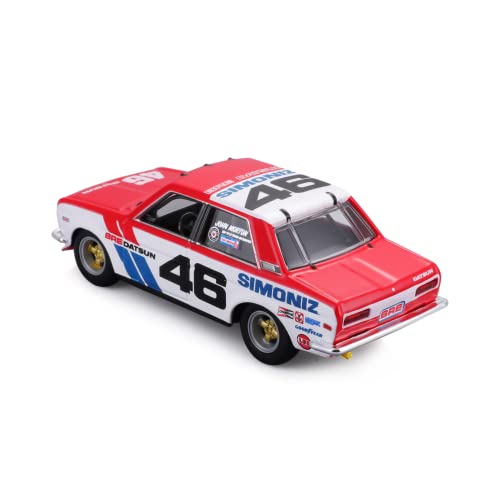 Datsun 510 #46 John Morton BRE a escala 1:43 Bburago miniatura 5