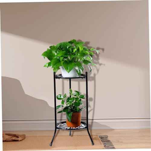 Support pour plantes en métal étagère fleurs robuste intérieure extérieure 20x12 - 6