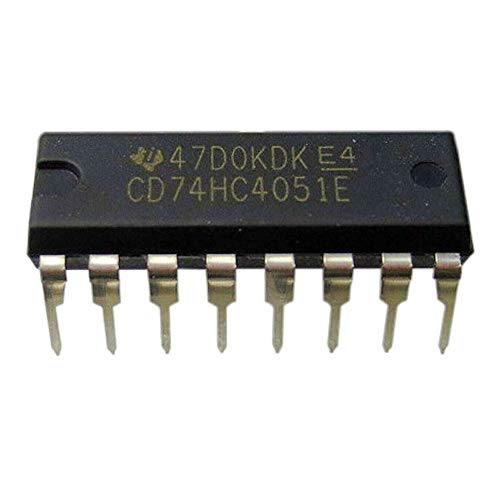 5PCS 74HC4051 74HC4051E DIP-16 HC4051 Multiplexador analógico de 8 canais