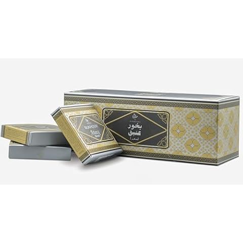 Otoori Ateeq Bakhoor Incense - Best Arabian Amber Oud Use on Charcoal and Electric Incense Burner (12 Pack) Cover