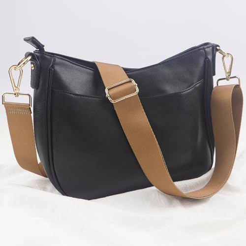Image of Wide Purse Strap Solid, Replacement Crossbody Shoulder Handbags Strap for Women Adjustable