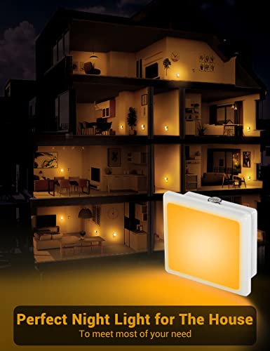 Image of JandCase Amber Night Light[2 Pack], Amber Night Lights Plug into Wall