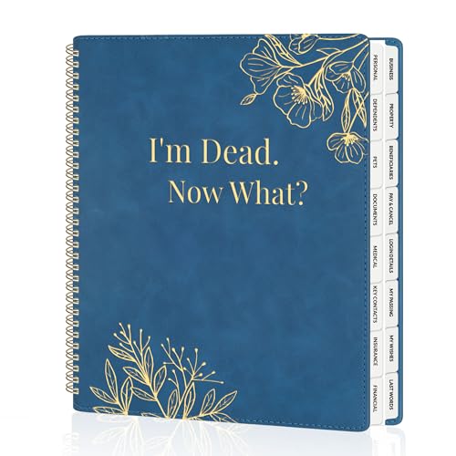 SUNEE End of Life Planner - I‘m Dead Now What Planner,...