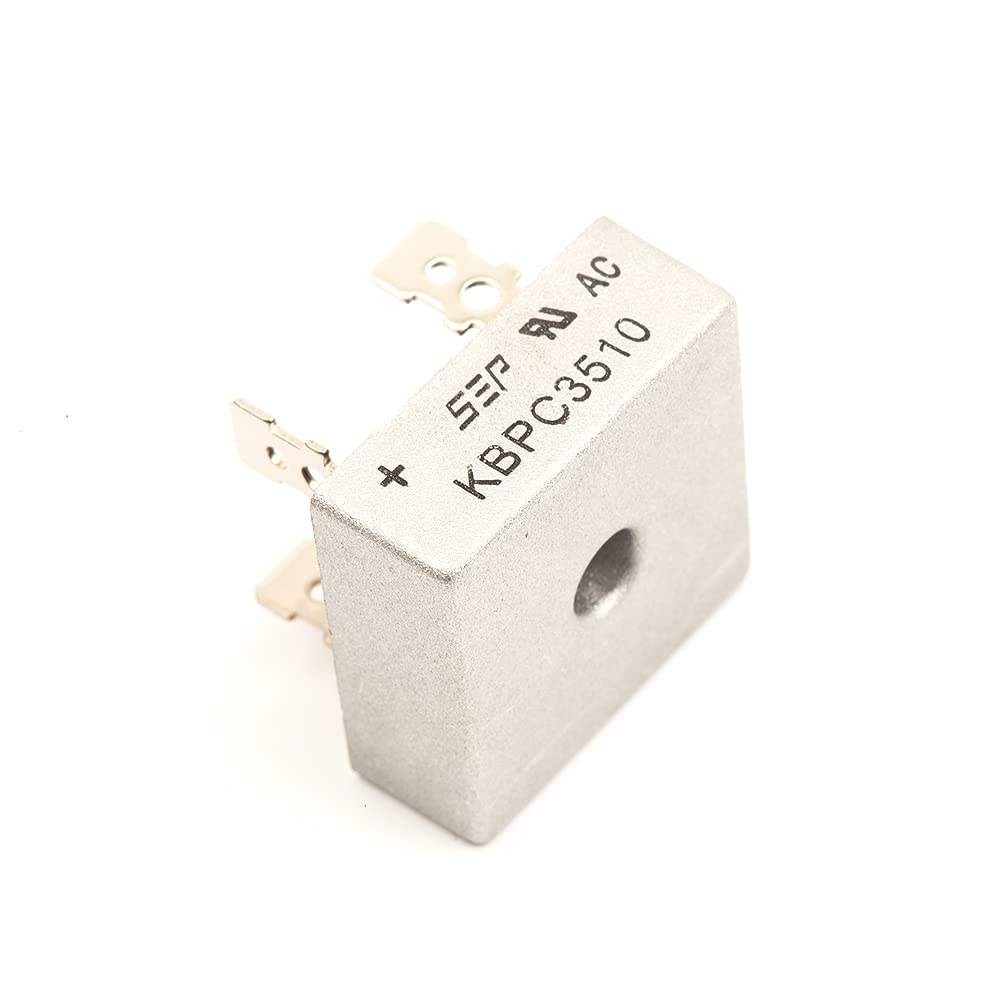 Produktbild von 5er Pack KBPC3510 Brückengleichrichter 35A 1000V – Einphasen-Vollwellen-Diode Für Stromversorgungen, Ladegeräte & Co. (4-Pin, Durchgangsloch)