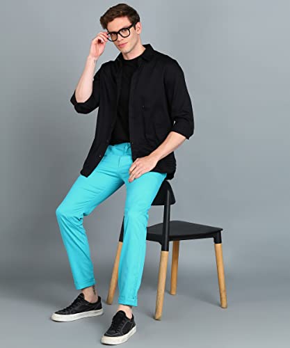 Image of Urbano Fashion Men's Cotton Light Weight Non-Stretch Slim Fit Casual Trousers