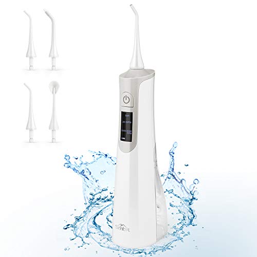 SIMBR Water Flosser, Professional Cordless Rechargeable Dental Oral Irrigator for Braces Cleaning