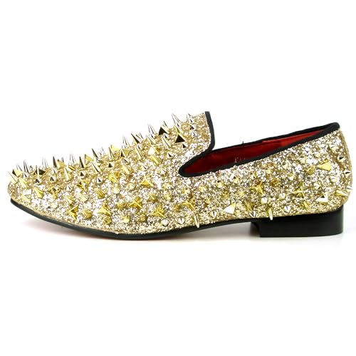 FI-7239 Glitter Spike Slip on Loafer2