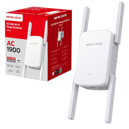 Répéteur WiFi MERCUSYS ME50G pour télétravail et streaming 4K sans coupure