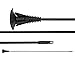 KTGCOZS Pack of 6 26 INCH Fiberglass Sucker Arrows Suction Cup Arrow Practice (Black 6pcs)