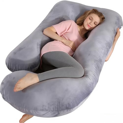 BATTOP Pregnancy Pillow for Sleeping,Full Body Maternity Pillow with Removable Washable...