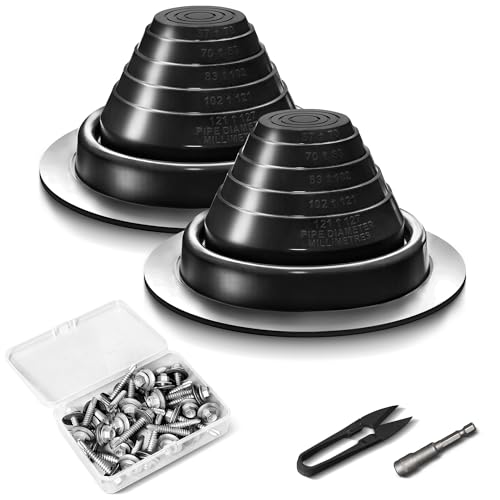 #3 Metal Roof Vents Flashing, Pipe Roofing Boots Kit for