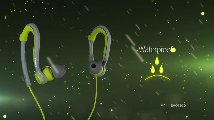 Philips SHQ3300 Actionfit Earhook Sport Headphones, Green / Gray:  Amazon.co.uk: Electronics \u0026 Photo