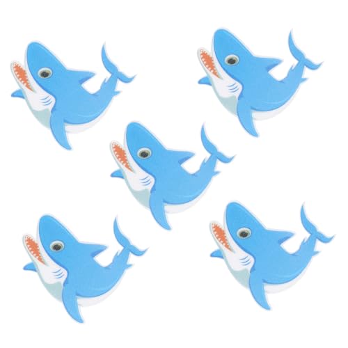 OUNONA 5Pcs Non Slip Adhesive Bathroom Stickers Cartoon Organism Decals for Tub Frosted Surface for Bathing Safety Peva Material