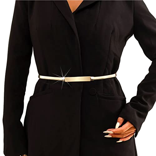 COSYDAYS Gold Dress Belt Strech Metal Belts Fashion Waist Accessories for Women3