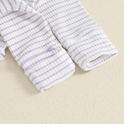 Baby Girl Coming Home Outfit Newborn Ruffle Onesie Long Sleeve Zipper Romper Jumpsuit Cute Clothes+Headband4