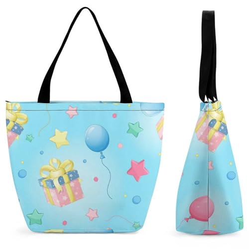 Sac à main femme ballon étoilé grand format : sac de shopping voyage et bandoulière