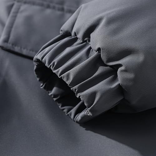 Zip up Quilted Jacket Men Windproof Jacket Warm Puffer Coat Padded Down Jacket Quilted Insulated Jacket Winter Coat3