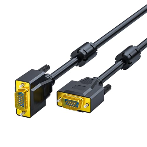 VGA Cable Shielded Cable with Magnetic Ferrite Cores for Clear 1080P Video Transmission