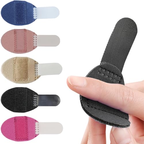 OUDQFCJ 5 Piezas Ferula para Dedo en Gatillo, Dedo Martillo, Férula Dedo Pulgar, Dediles para Mano, Bueno para Roturas de Gatillo y Dedos Tensos, Adecuado para Dedo Índice, Medio, Anular y Meñique