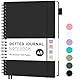 RETTACY Notizbuch A5 Gepunktetes, Bullet Dot Journal, Leichtgewicht Collegeblock, 80 Blatt / 160 Seiten Zum Schreiben, 100gsm, PVC Rinbuch, für Frauen Männer Arbeit Büro, 14.8 x 21cm - Schwarz