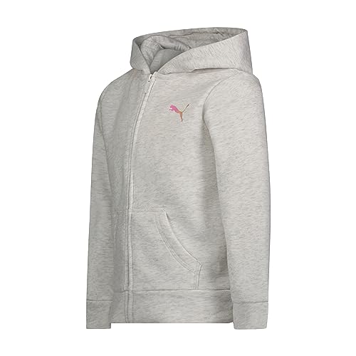 Image of PUMA Girls' Core Logo Zip Up Hoodie