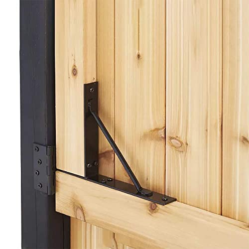 Image of Anti Sag Gate Kit Heavy Duty No Sag Kit for Wooden Gate Fence with a Gate Latch