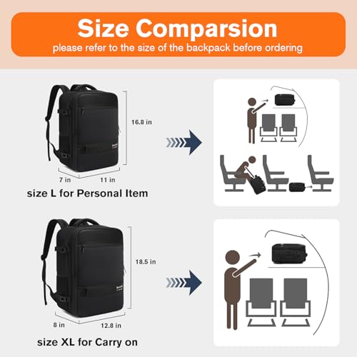Exquisite Travel Laptop Backpack, Flight Approved Size Carry on Bag (25L) - image 6