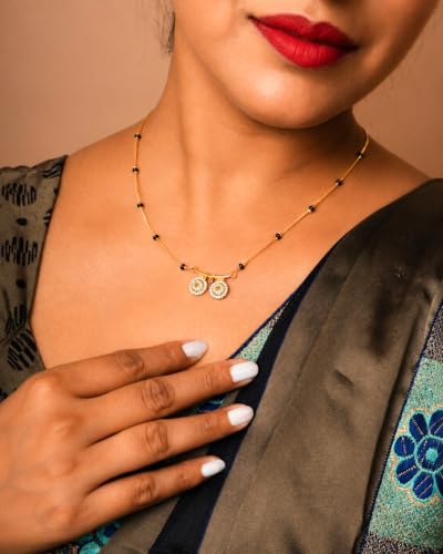 Image of 1 Gram Gold Plated Mangalsutra for Women Stylish Gift for Wife Daily Wear