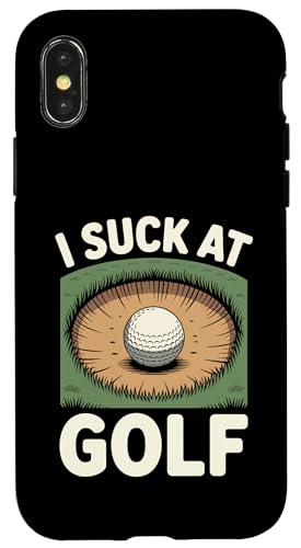 I Suck At Golf Loser Dad ȃW[N St X}zP[X iPhone X/XS p