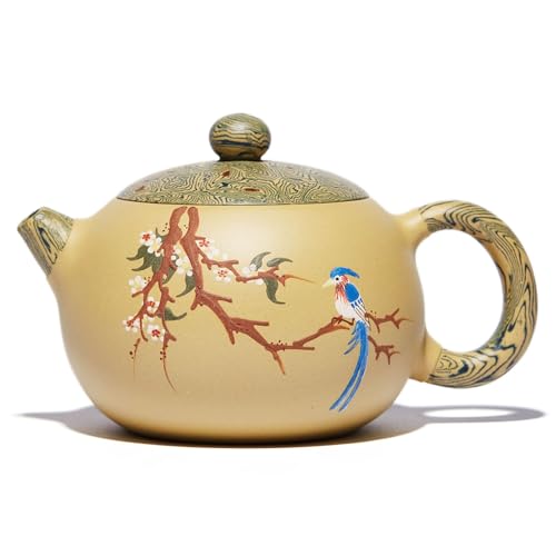 MESNEY Teiera Zisha 210 ml – Yixing Teapot Tradizionale Fatta a Mano, Vaso Yixing in Argilla Naturale, Ideale per Gongfu Cha, Perfetta per Oolong e Pu-erh
