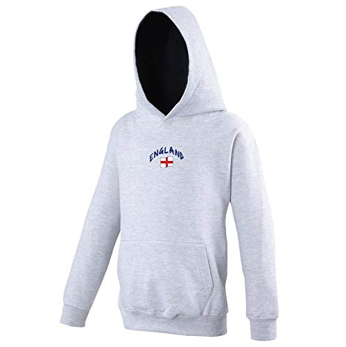 Sweat capuche rugby enfant Angleterre bleu marine pour garçon et fille