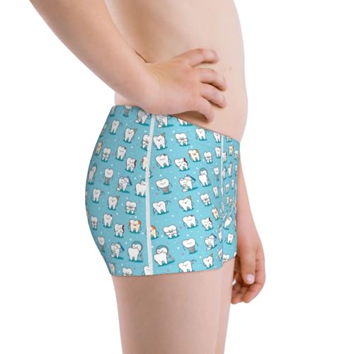 Boys' Cotton Boxer Brief Soft Underwear-Cartoon Teeth2