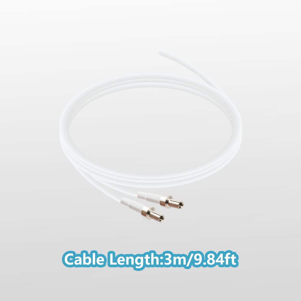 Vecys Antenna 4G / 3G Adattatore Spina TS9 Antenna Patch 5 dBi Amplificatore Antenna WLAN 3 m Cavo da 9,8 Piedi Compatibile con Router Mobile 4G / 3G / 2G Antenna WLAN WLAN Bluetooth Senza Fili