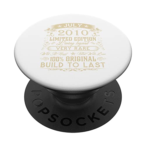 Regalos de cumpleaños 13 años retro vintage julio 2010 PopSockets PopGrip Intercambiable