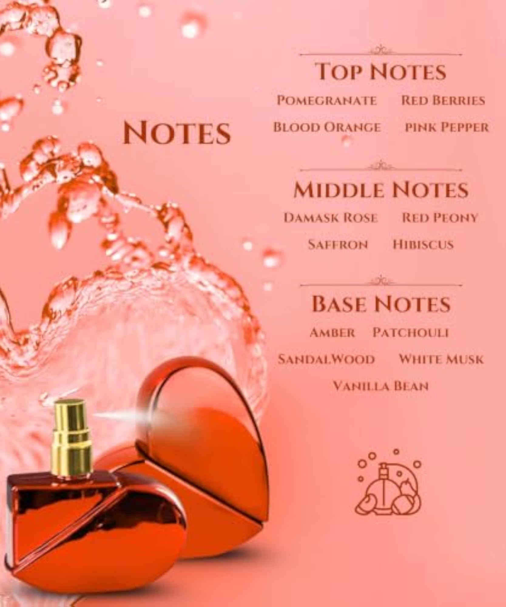 Heart Shape Non-Alcoholic Long-Lasting Perfume Spray