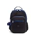 Kipling Seoul Go Laptop Backpack (Black Contrast Blue)