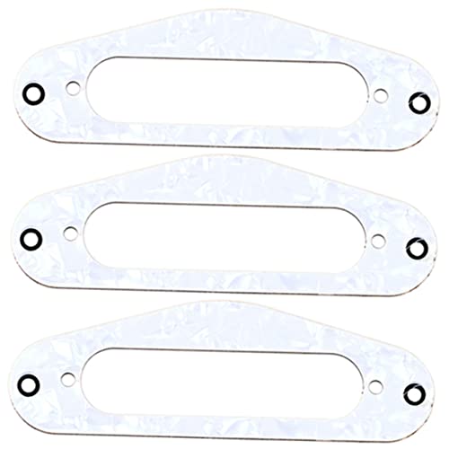 NULYLU 3pcs Guitar Pickup Rings Diy Electric Guitar Pickup Ring Mounting Kit Single Coil Pickup Replacement for Electric Guitar