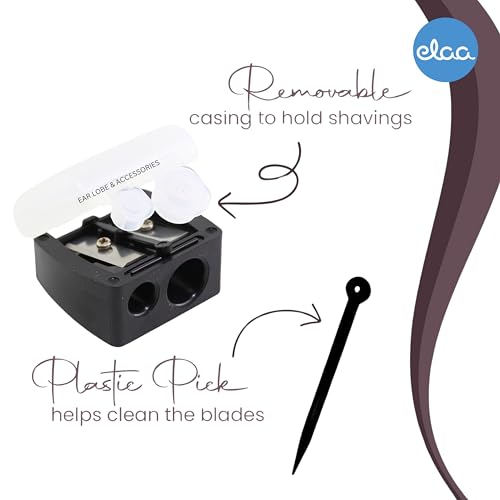 Image of [Ear Lobe & Accessories] Eyebrow Pencil /Lip Liner Sharpener | (2-in-1) for Jumbo & Regular Pencil Sharpener (1 Pc)