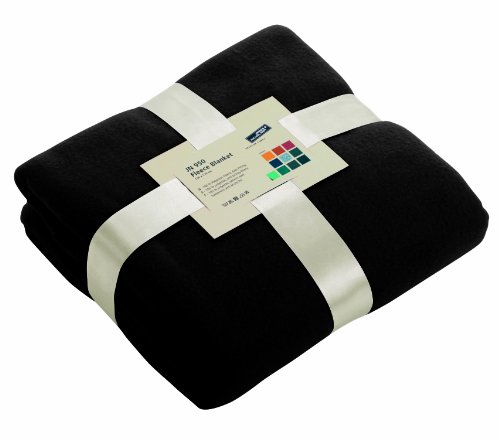 James & Nicholson Fleecedecke, black, 130x170 cm, JN950 bl
