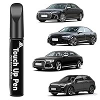 flintronic LY9T/OE Lackstift Schwarz, 12 ML Metallic Ausbesserungsfarbe Exakte Übereinstimmung, Chips Kratzerv Ausbesserung von Kratzern und Abplatzungen, für Au-di A3/A4L/A5/Q2L/Q3/Q5/Q5L (Schwarz)