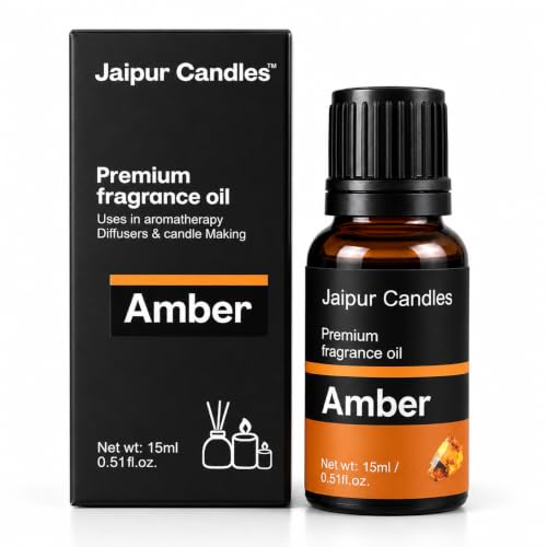 Image of Fragrance Oil | 15 ml | Aroma Oil for Home Fragrance | Best for Aromatherapy | Use in Diffusers, Candles, Air Fresheners (15ML, Amber)