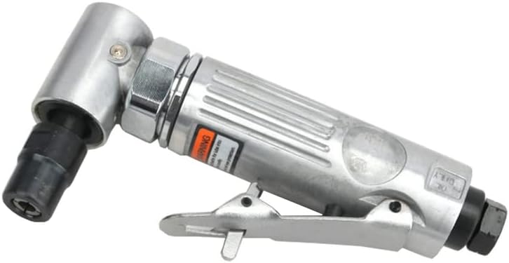 Portable Mini 1/4 Inch Air Angle Die Grinder 90 Degree Pneumatic Grinding Polisher Mill Engraving Machine Pneumatic Tool (6PCS Set)