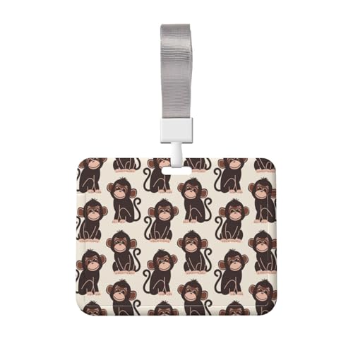 IDカードホルダー ゴリラ 名刺ホルダー ネームホルダー 名札ケース 定期ケース 薄型 吊り下げ名札 IDカードケース おしゃれ パスケース 社員証 学生証 通勤 通学 贈り物