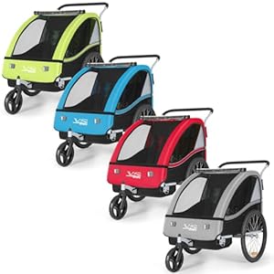 Tiggo 50202 Kinderfahrradanhänger 2-in-1 Jogger