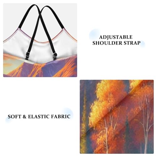 Fall Mountain Trees Girls Swimsuit Bathing Suit Swimsuits One Piece Summer Beach Swimwear3