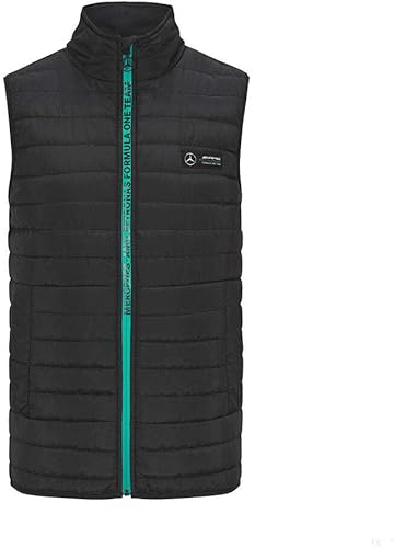 Mercedes AMG Petronas Formula One Team - Producto oficial de FĂłrmula 1 - Chaleco acolchado ligero, Negro, S Mercedes AMG Petronas Formula One Team - Producto oficial de FĂłrmula 1 - Chaleco acolchado ligero, Negro, S