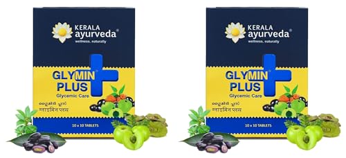 Kerala Ayurveda Glymin Plus 100 Tablets| For Managing Blood Sugar Levels | Healthy Glucose Metabolis...